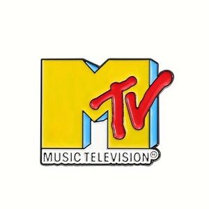 Enamel Pin of MTV’s Original Logo Vibrant, Retro, Fun NEW